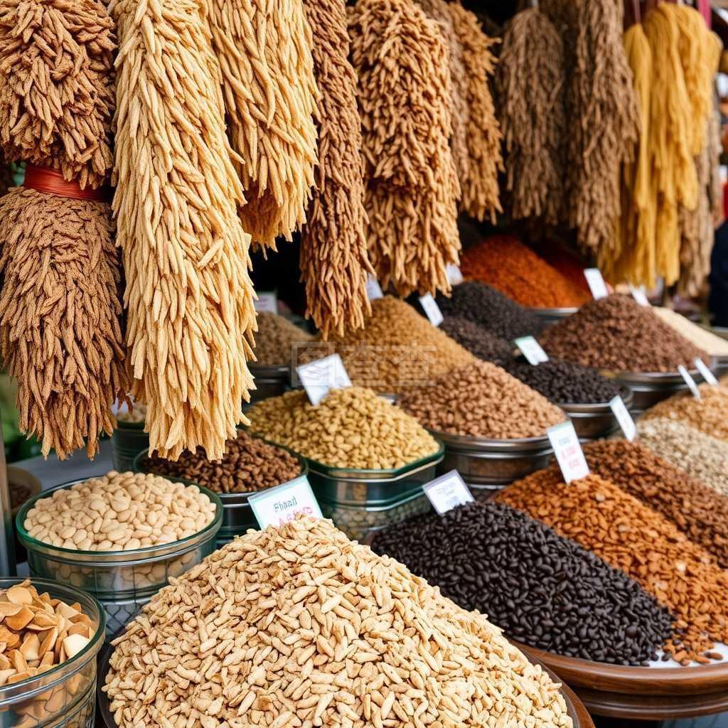 塔什干喬蘇集市上的干食品銷售